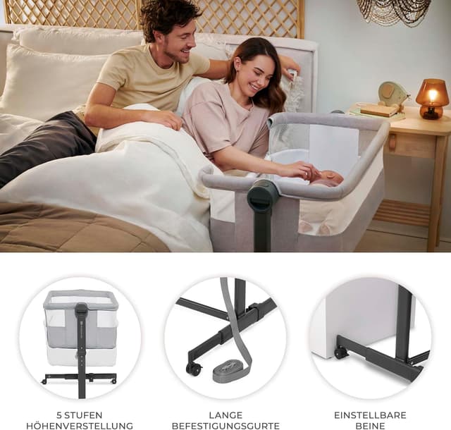 Thumbnail 4 de Kinderkraft NESTEE UP 2 Beistellbett 5‑Stufen