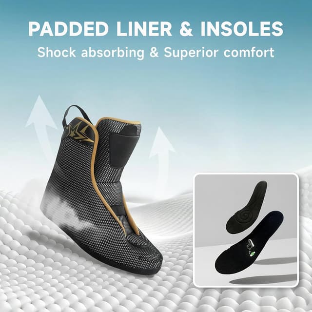 Thumbnail 6 de FLYDAZZLE Men’s Inline Skates (Urban Freeride/Slalom) with Hard Boot, ABEC-9 Bearings, Ankle Support