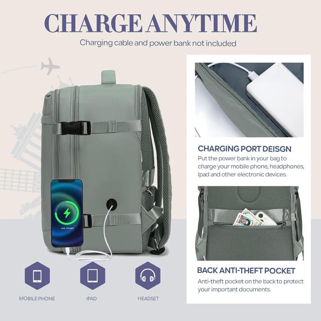 Thumbnail 5 de Yankony Handgepäck Rucksack 44L 55x40x20