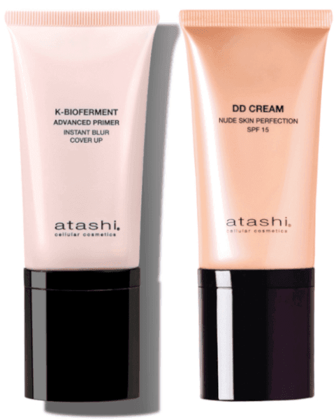 Detalle de Atashi DD Cream Nude Skin SPF15 + K-Bioferment Primer