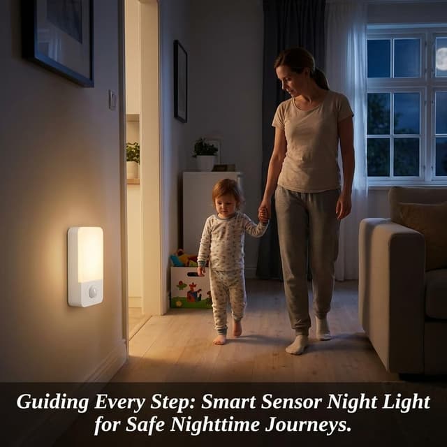 Detalle 2 de LED Nachtlicht mit Bewegungsmelder 3000K