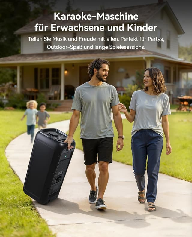 Thumbnail 4 de GK-MAX Karaoke Maschine 600W Bluetooth đ€