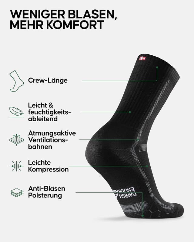 Thumbnail 2 de DANISH ENDURANCE Crew Laufsocken 3|5 Paar