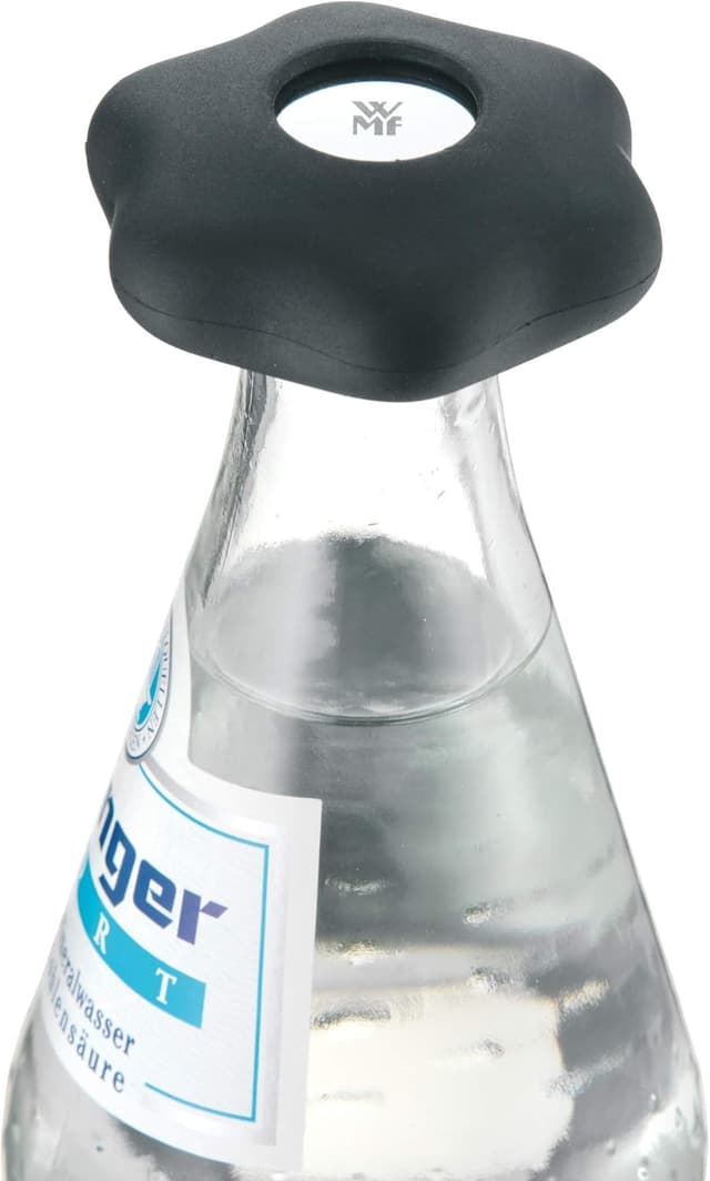 Detalle 2 de WMF Clever&More Schraubdeckelöffner (6 cm) mit Drehverschlussöffner – schwarz, Cromargan-Edelstahl