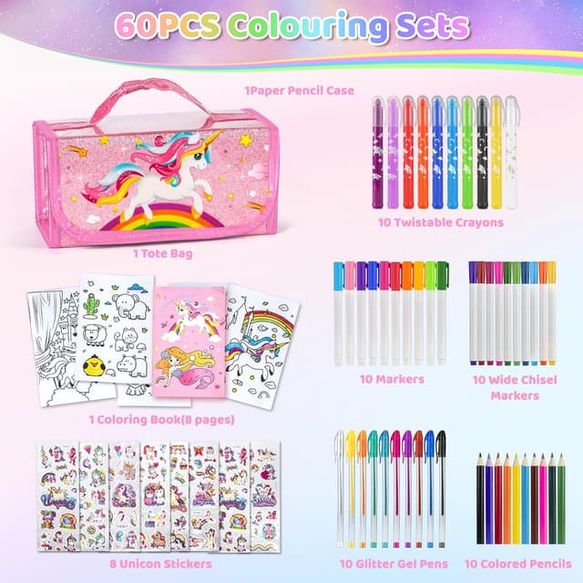 Thumbnail 4 de Auney Estuche Escolar Unicornio 60 piezas