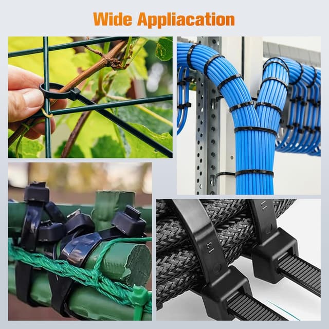 Thumbnail 6 de Fascette Plastica Nere 300×7,6 mm 100 pezzi, resistenza 75 kg