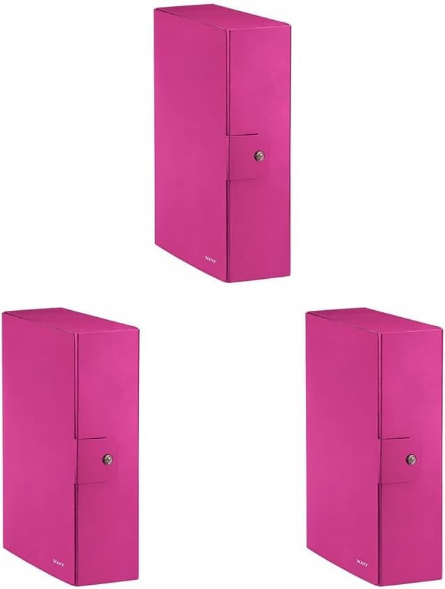 Thumbnail 6 de Leitz Scatola portadocumenti con chiusura a bottone WOW Blu metallizzato 39680036