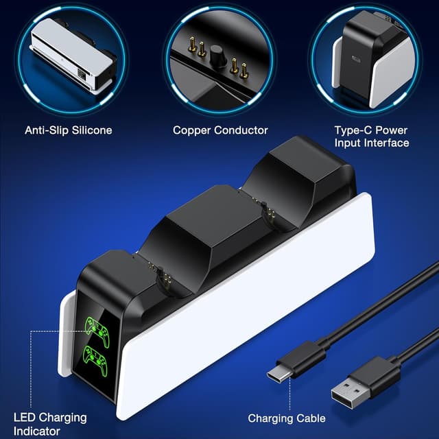 Thumbnail 4 de PS5 DualSense Controller Charger — Fast Dock