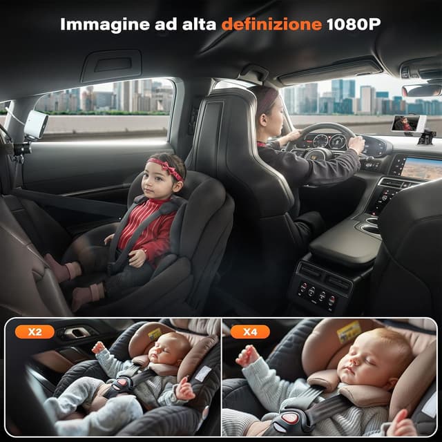 Thumbnail 4 de APPS2Car Baby Monitor 5" HD per auto e casa