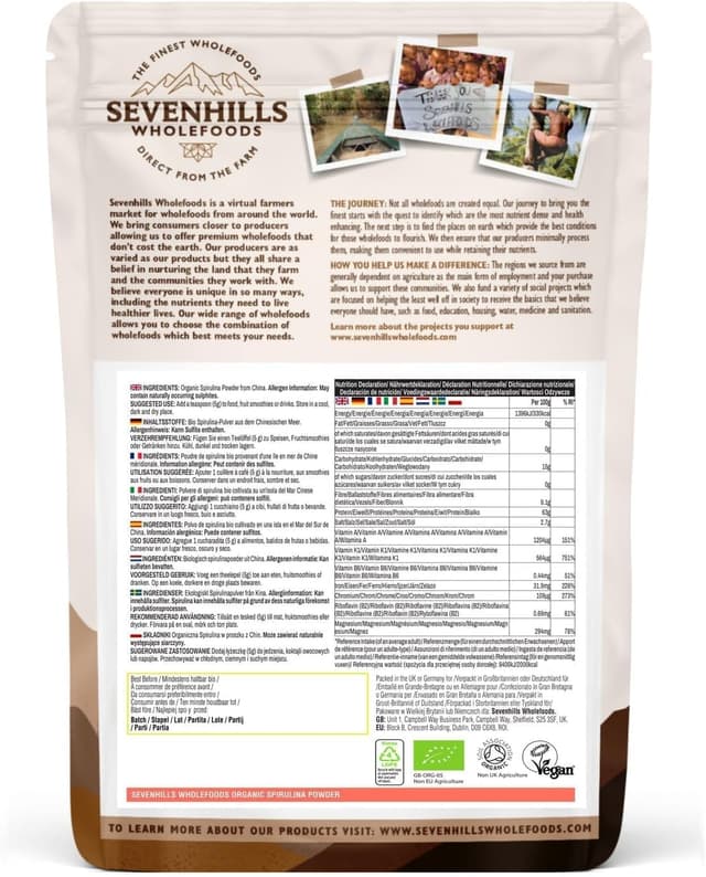 Thumbnail 5 de Sevenhills Wholefoods Poudre de spiruline 200g đ„