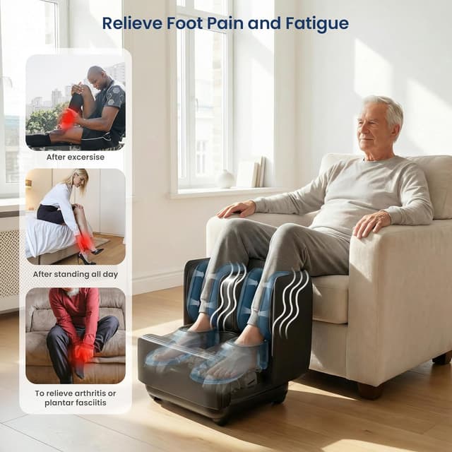 Thumbnail 4 de COMFIER FSA Foot and Calf Massager 19.6" ottoman