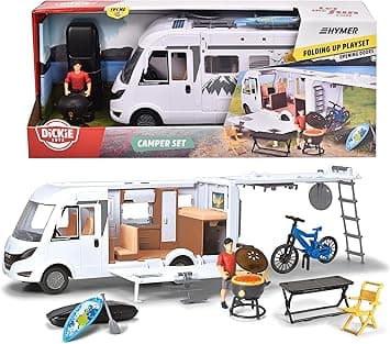 Detalle de Dickie Toys Hymer Hymermobil B Class Van 🚐 Con Accesorios