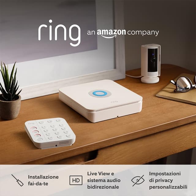 Detalle de Ring Alarm S kit con videocamera interna 2ª gen