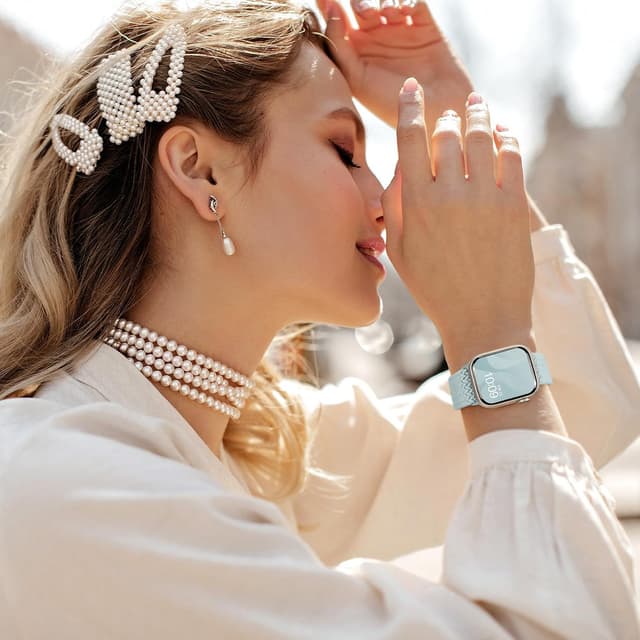 Detalle de Superuper 8 Pack Braided Loop elastic sport bands for Apple Watch (38–49mm)