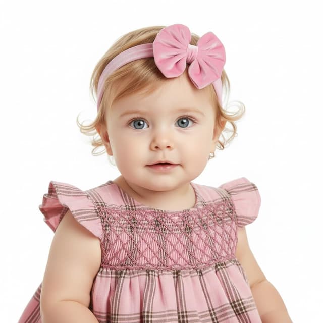 Thumbnail 4 de Samt Haarband Baby Mädchen mit Schleife Petrolgrün