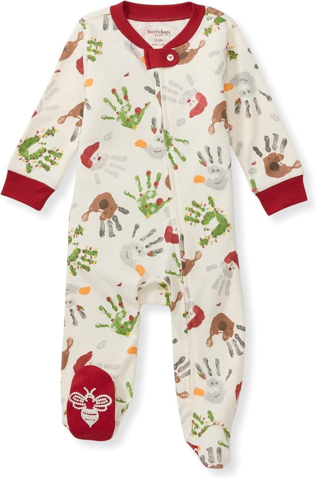Thumbnail 6 de Burt's Bees Baby Girls' Organic Cotton Sleep and Play Footed Pajamas