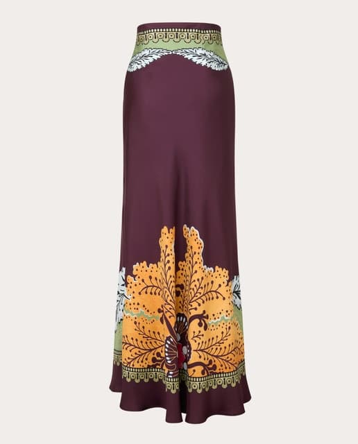 Thumbnail 1 de La Double J Falda midi Sleek de seda