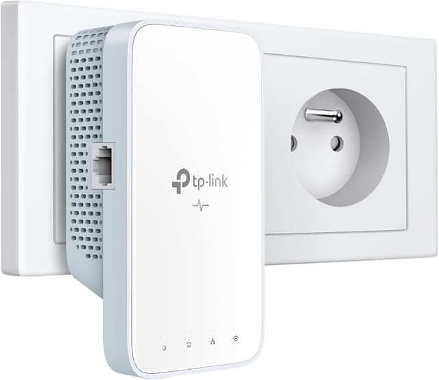 Detalle 2 de TP-Link WLAN 1000 MBit Powerline Adapter Kit (HomePlug AV2) – pack de 2 adaptateurs Wi‑Fi double bande