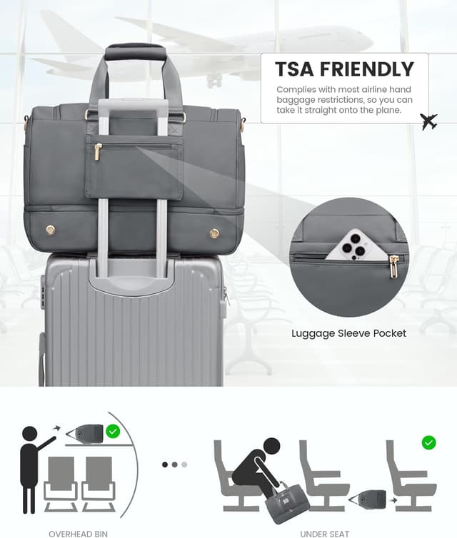 Thumbnail 6 de LOVEVOOK Sporttasche Reisetasche Damen 35-40L