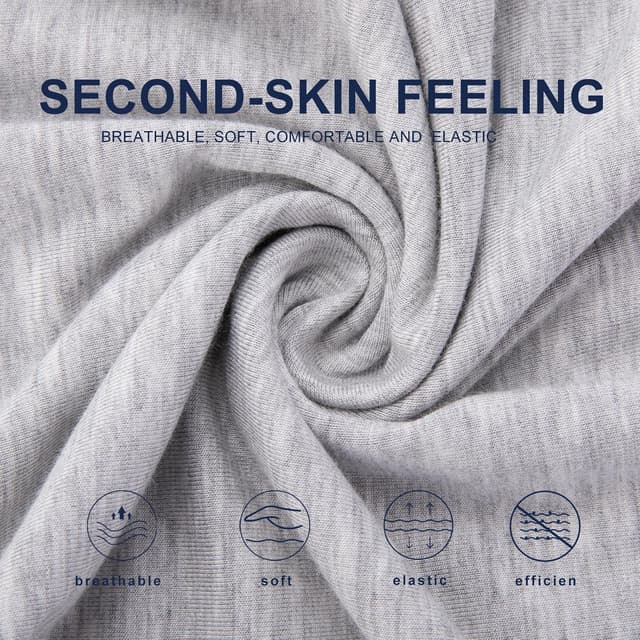 Detalle de BAMBOO COOL Men’s Bamboo Viscose Pajama Lounge Shorts (2-Pack) with Pockets