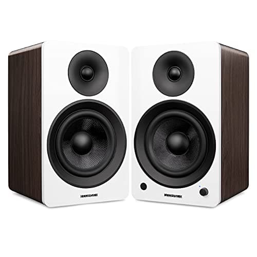 Detalle de Fluance Ai61 (Nogal Blanco) – altavoces estéreo 2.0 activos de 6,5" con amplificador de 120W y Bluetooth 5