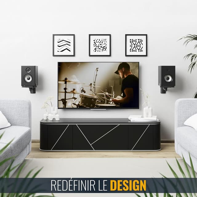 Thumbnail 1 de RICOO LH023-B support mural enceinte 273mm