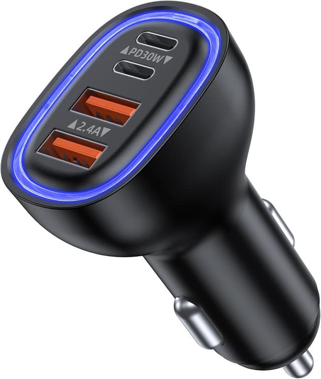 Detalle de Caricatore auto 78W 4 porte USB