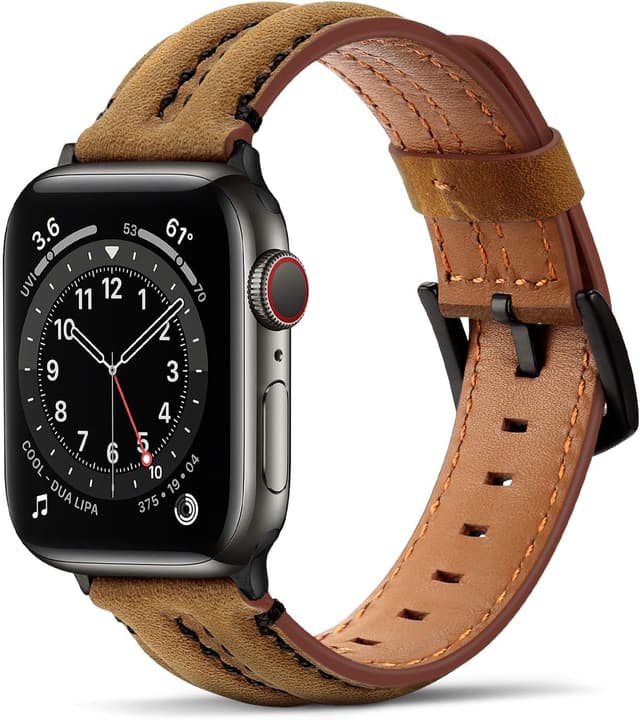 Detalle 2 de Tasikar Genuine Leather Apple Watch Strap 42mm