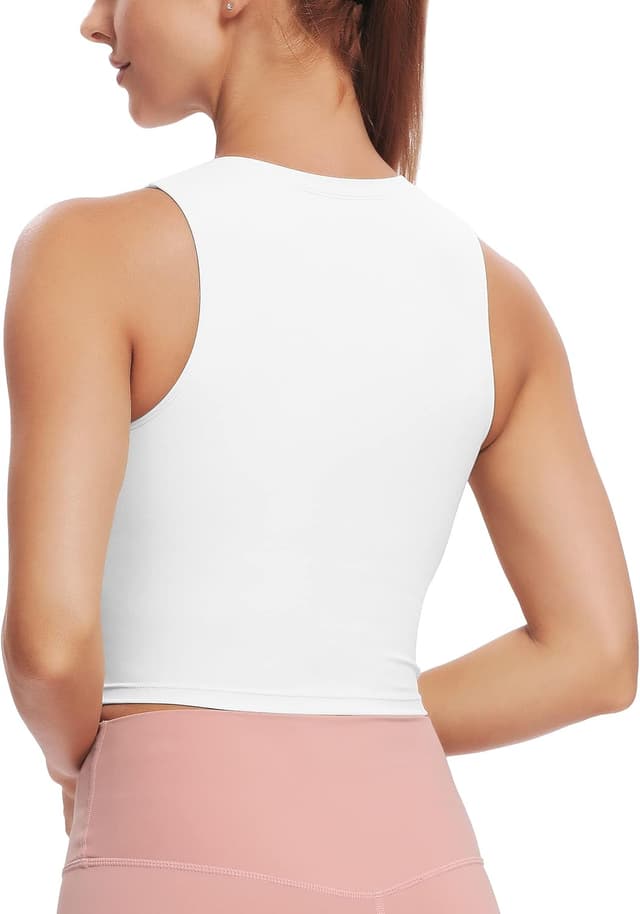 Detalle de Natural Feelings Nudi Sports Bras for Women with Removable Padded Yoga Tank Design