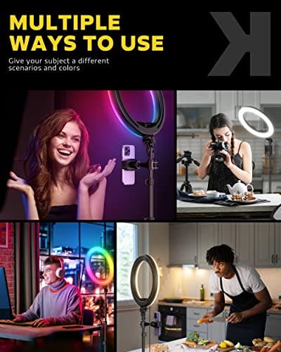 Thumbnail 5 de Kaiess 10.2" Ring Light with 65" Tripod