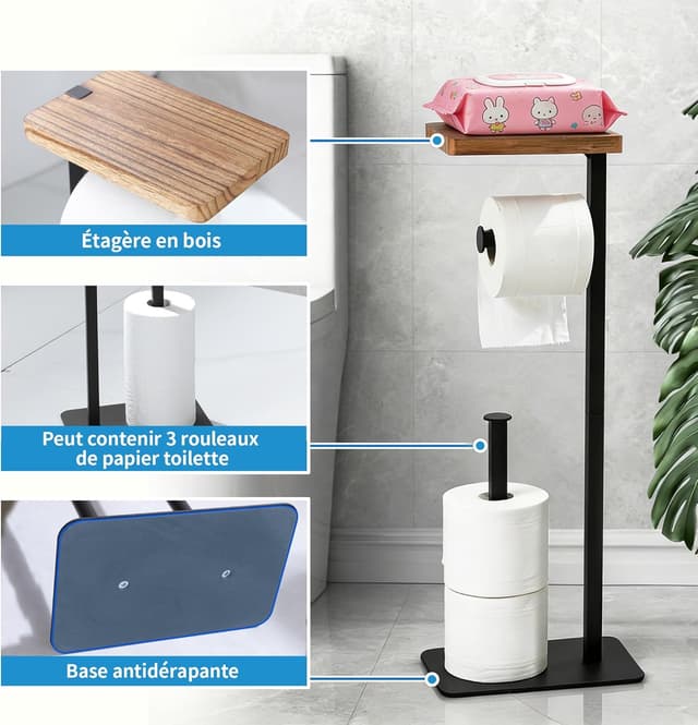 Detalle 2 de AIDILI porte papier toilette 4 rouleaux