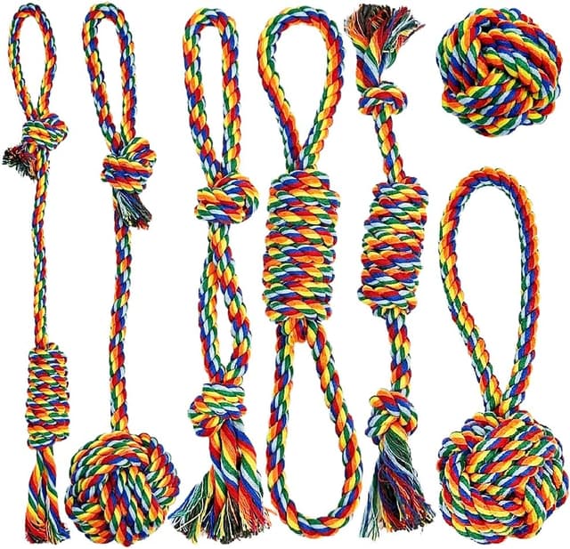 Detalle de Dog rope toy 7 pack for puppies