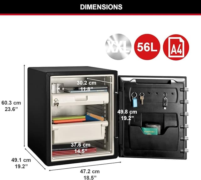 Thumbnail 5 de Master Lock Caja Fuerte Digital Resistente al Agua y Fuego 🔒