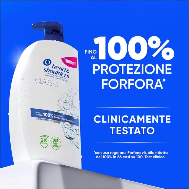 Thumbnail 2 de Head & Shoulders Classic Clean shampoo antiforfora 1000 ml