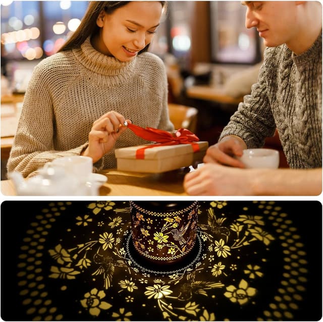 Thumbnail 6 de Solar Lanterns Outdoor Garden Decor Hummingbird Light