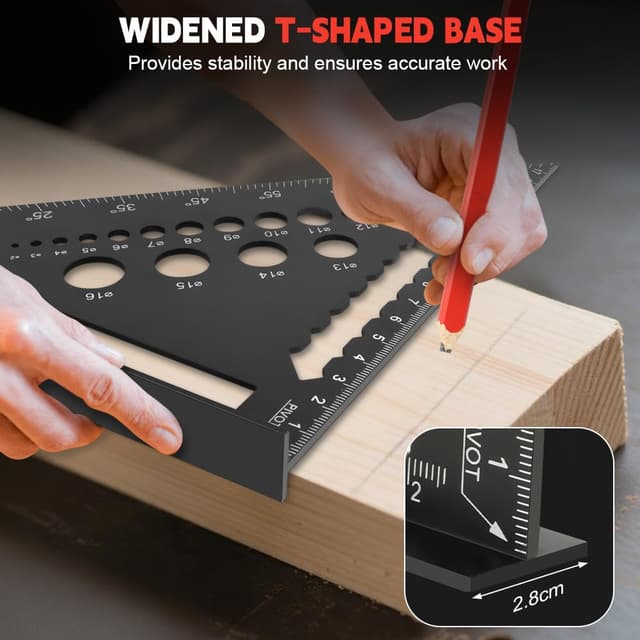 Detalle 2 de Flintronic équerre de charpentier 180+300 mm