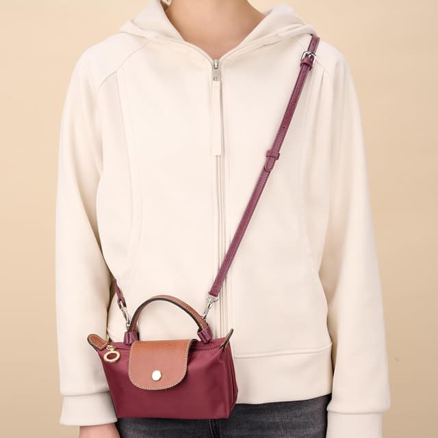 Detalle de Gastinsave Handbag Strap Replacement for Longchomp Mini Tote – Genuine Leather, Adjustable Crossbody