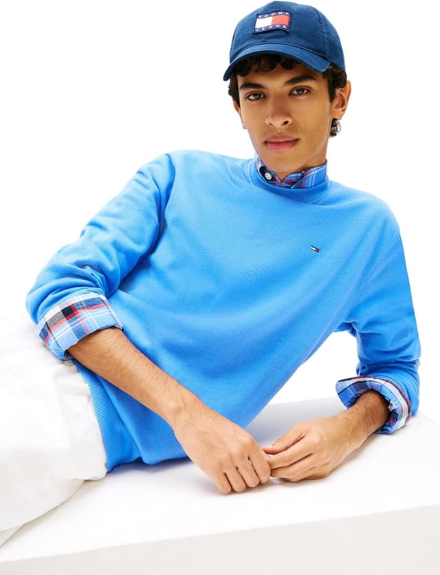 Detalle de Tommy Jeans felpa Regular Fit Flag