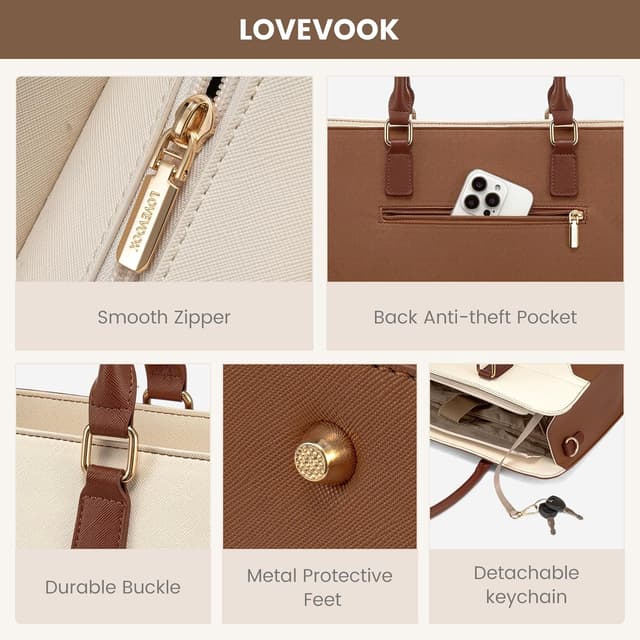 Thumbnail 6 de LOVEVOOK Handtasche Laptoptasche 15,6 Zoll