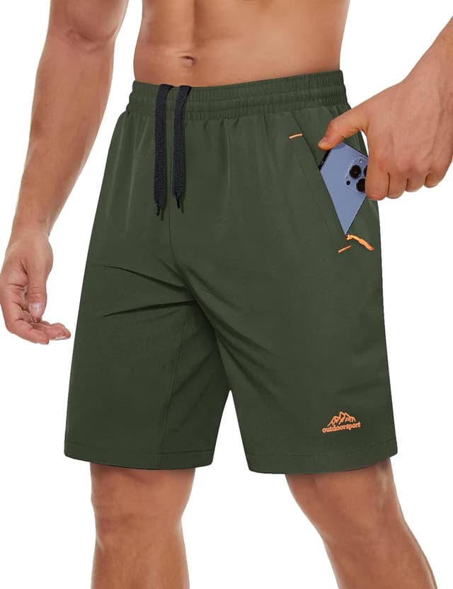 Thumbnail 6 de TACVASEN training shorts with zip pockets