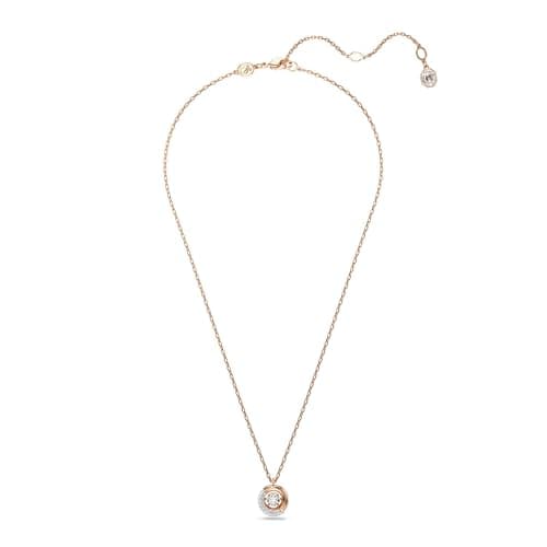 Thumbnail 1 de Swarovski Colgante Dextera, Talla redonda, Blanco, Baño tono oro rosa
