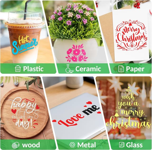 Detalle de Shiny Red Permanent Vinyl Roll (12 in x 14 ft) with Clear PET Backing