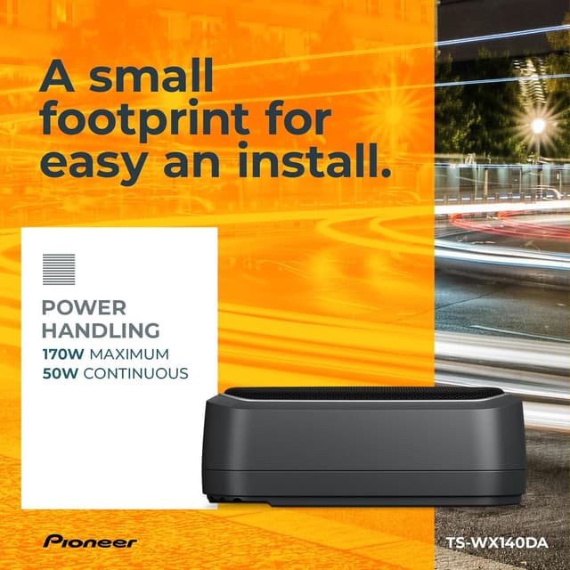 Detalle 2 de PIONEER TS-WX140DA Aktivsubwoofer 170 W 🔊