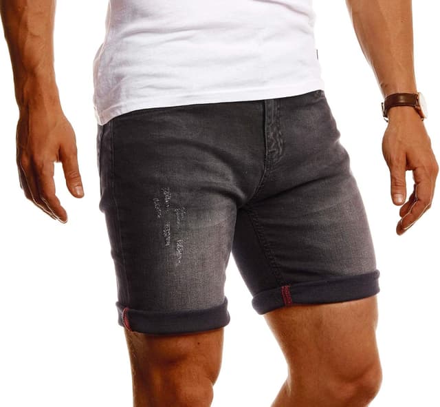 Thumbnail 1 de Leif Nelson LN-1397 Pantaloncini jeans corti uomo