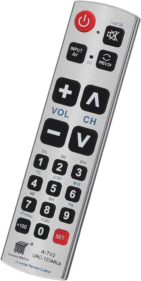 Detalle de UNOCAR Big Button Universal Remote for TVs