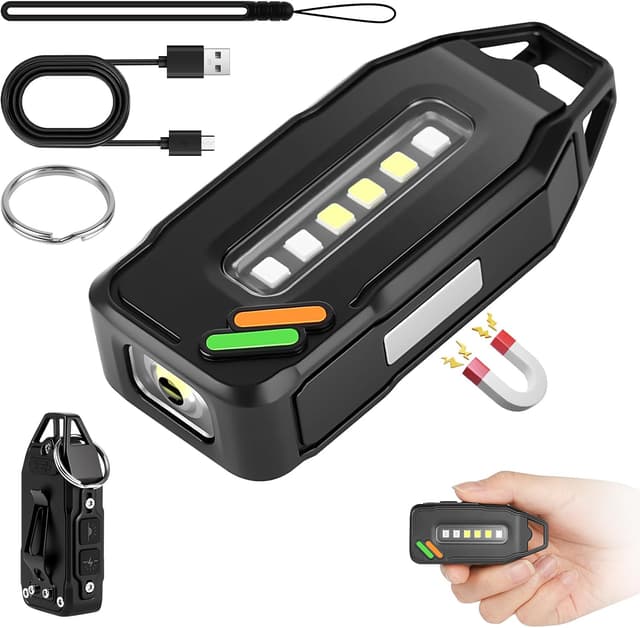 Detalle 2 de flintronic Linterna LED recargable 1200 mAh