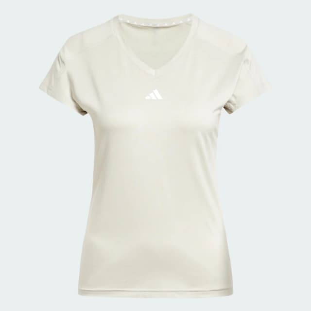 Thumbnail 3 de Adidas AEROREADY Train Essentials V-Neck Beige