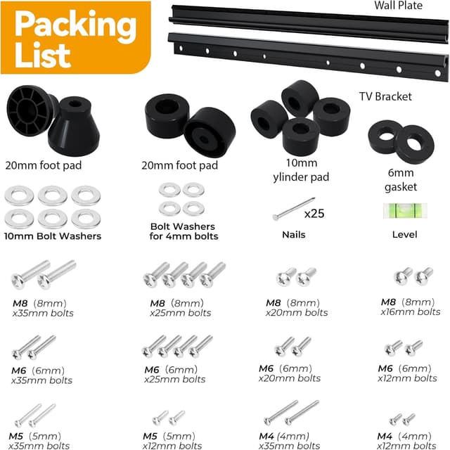 Thumbnail 6 de No Stud TV Wall Mount 12–55 inch, 100 lb