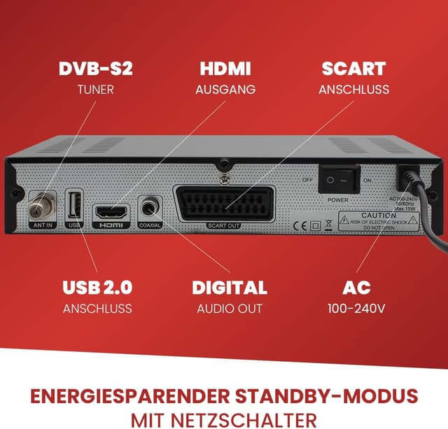 Thumbnail 5 de Zehnder HX 2300 VFD Sat Receiver Full HD