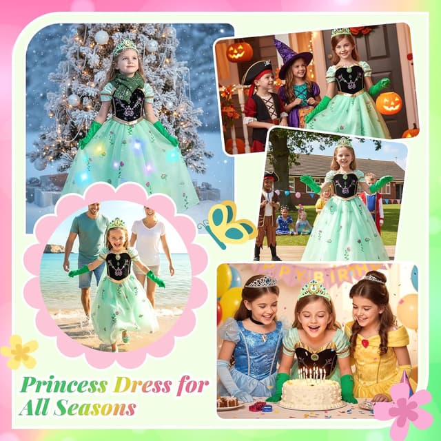 Thumbnail 5 de MELAND Princess Dress for Girls Age 3 ðŸŽ